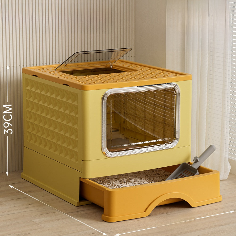 Large Size Drawer Type  Litter Box Full Enclosure Anti-Splash  Pet Supplies Household Items  Toilet Accessories