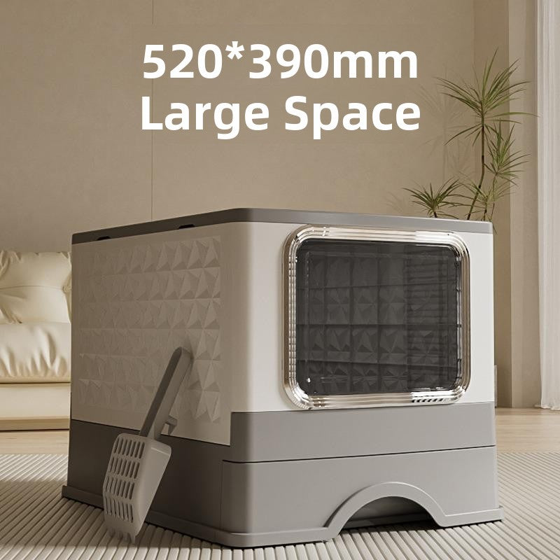 Large Size Drawer Type  Litter Box Full Enclosure Anti-Splash  Pet Supplies Household Items  Toilet Accessories