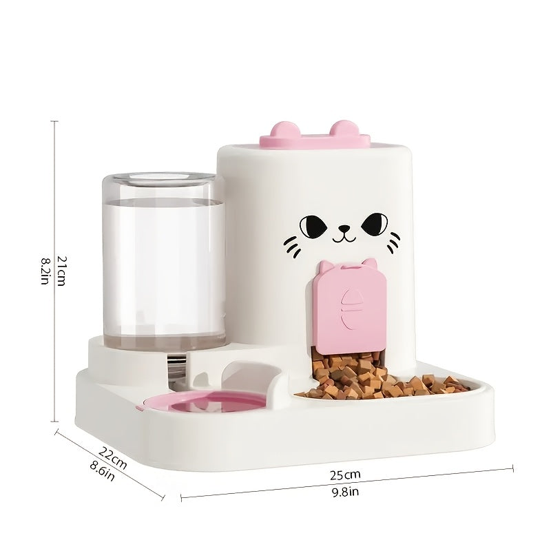 Pet large-capacity feeder integrated automatic water dispenser cat food bowl dog feeding bowl cat bowl dog bowl pet supplies