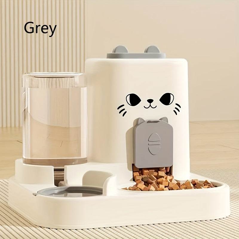 Pet large-capacity feeder integrated automatic water dispenser cat food bowl dog feeding bowl cat bowl dog bowl pet supplies
