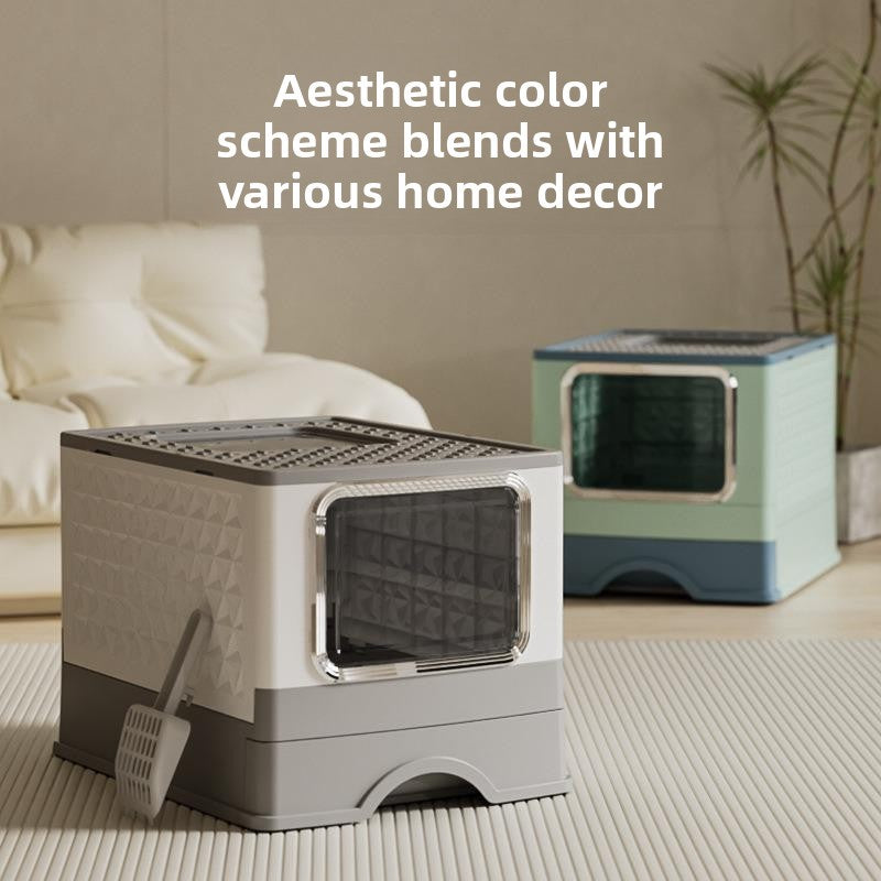 Large Size Drawer Type  Litter Box Full Enclosure Anti-Splash  Pet Supplies Household Items  Toilet Accessories