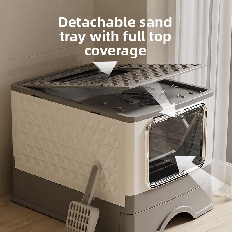Large Size Drawer Type  Litter Box Full Enclosure Anti-Splash  Pet Supplies Household Items  Toilet Accessories